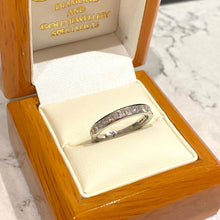 Load image into Gallery viewer, Princess Cut Half Carat Diamond Half Band Ring - B460
