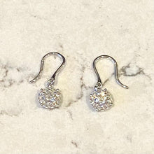 Load image into Gallery viewer, White Gold Designer Half Carat Earrings - B465
