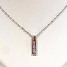 Load image into Gallery viewer, Designer White Gold Pendant &amp; Chain - F248 &amp; VX246
