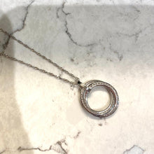 Load image into Gallery viewer, White Gold Designer Circle Pendant - VX526
