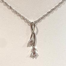 Load image into Gallery viewer, Designer White Gold Pendant &amp; Chain - VX527
