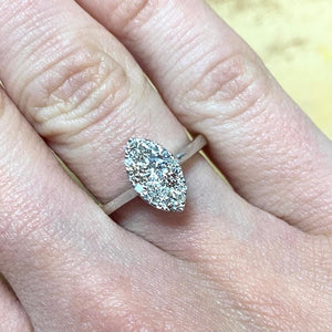 Marquise Shaped Diamond Ring - E609