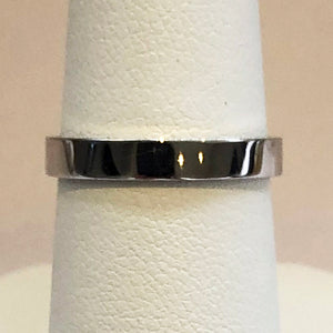 White Gold Ladies Wedding Band Ring