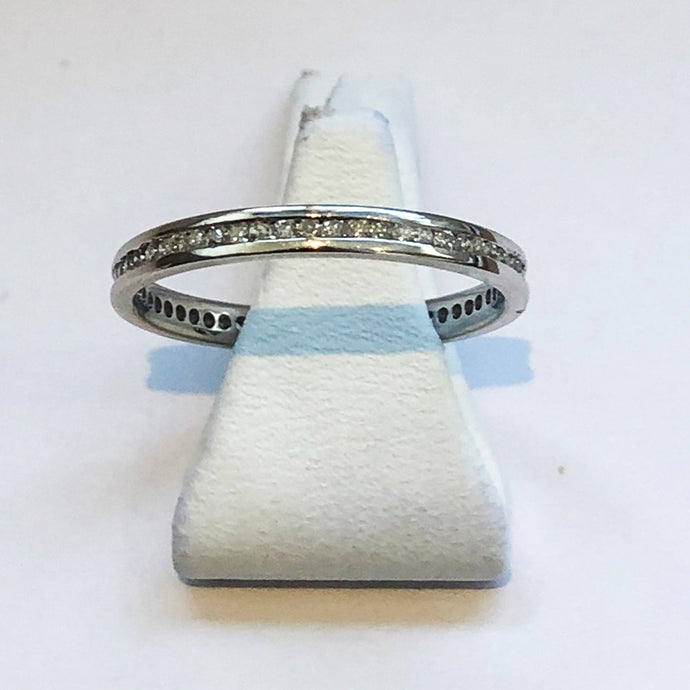 White Gold Wedding Band Ring