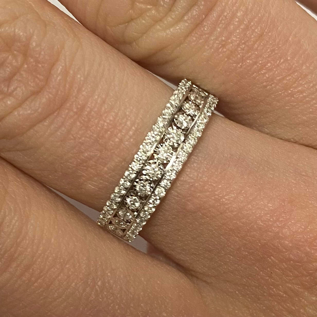 White Gold Diamond Ring - Product Code - G623