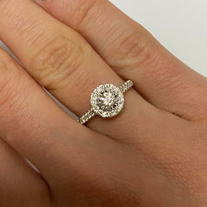 White Gold Diamond Ring - Product Code - G655