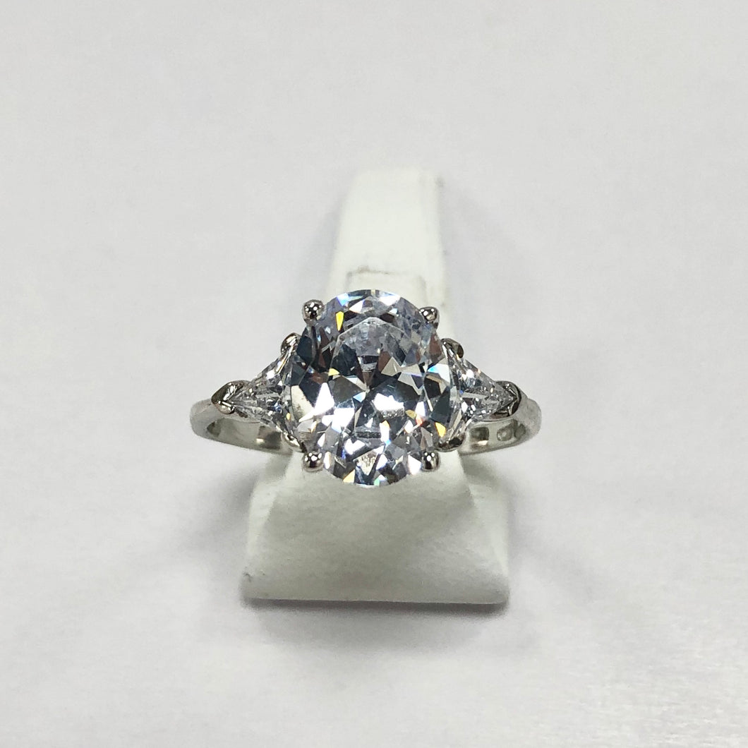 White Gold Stone Set Ring - Product Code - F75
