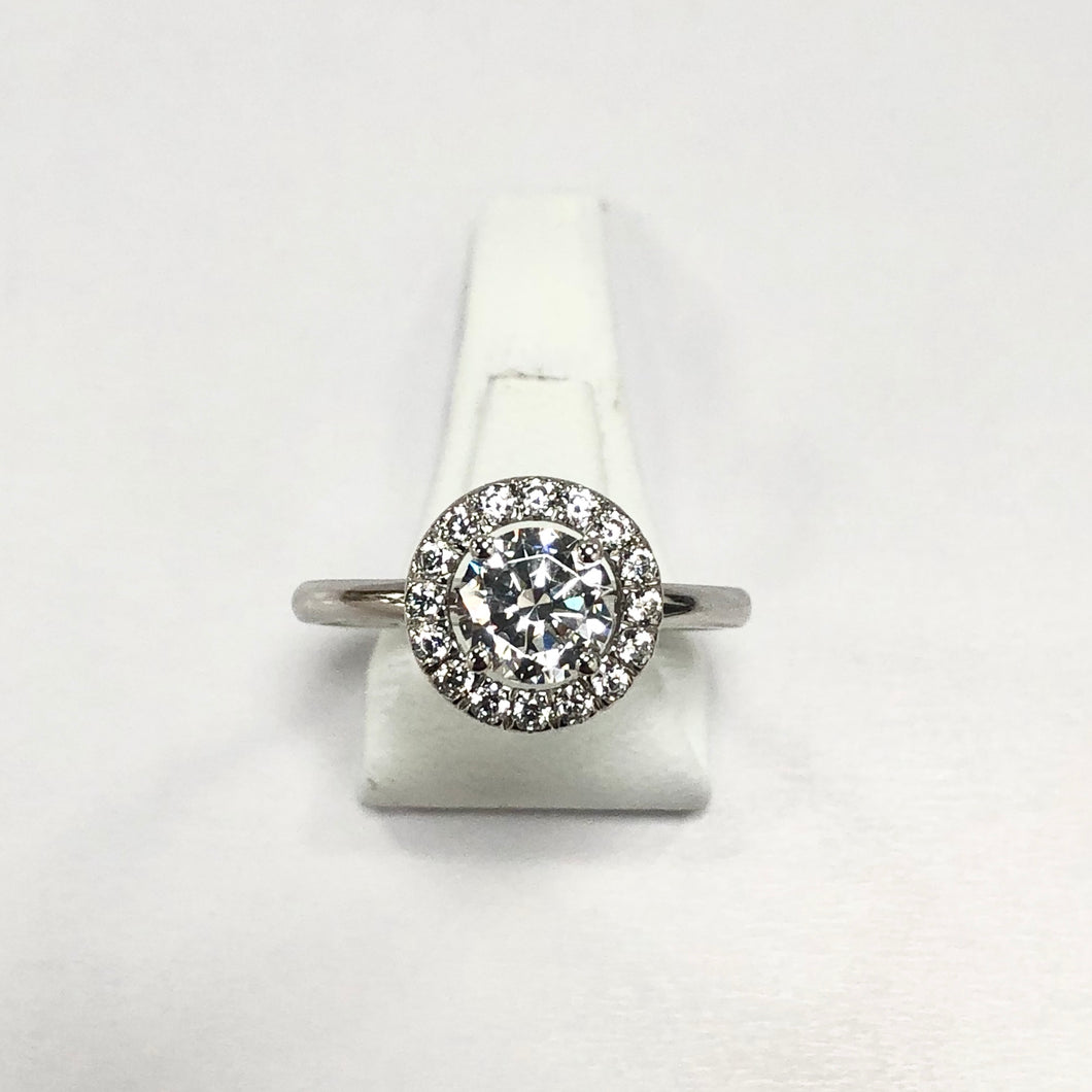 White Gold Stone Set Ring - Product Code - VX531
