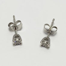Load image into Gallery viewer, 9ct White Gold Diamond Studs - G736
