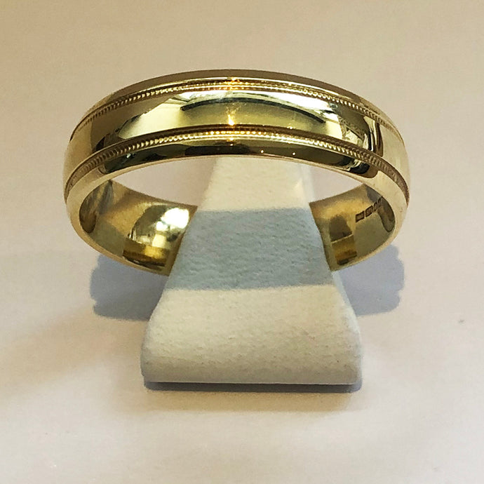 Yellow Gold Wedding Band Ring