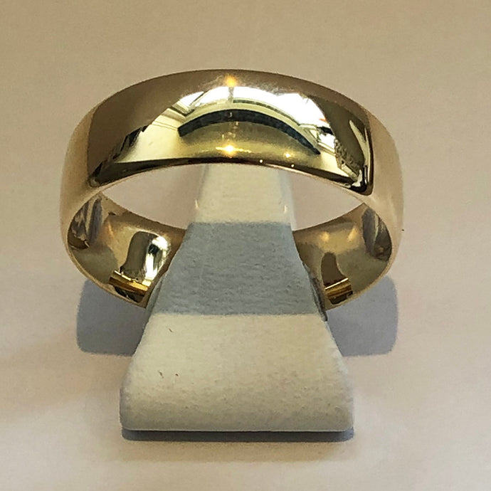 Yellow Gold Wedding Band Ring 