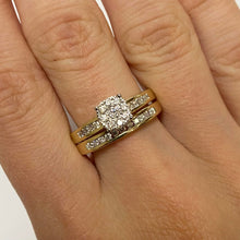 Load image into Gallery viewer, Yellow Gold Diamond Bridal Set - Product Code - G637
