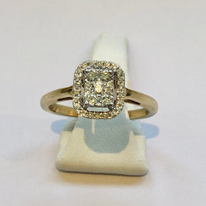 Yellow Gold Hallmarked Diamond Ring - Product Code - G274