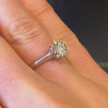 Load and play video in Gallery viewer, Diamond Solitaire Ring - B455
