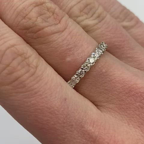 Diamond White Gold Band Wedding Ring - Product Code G418