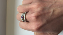 Load and play video in Gallery viewer, Diamond, Amethyst, Citrine, Blue Topaz and Peridot White Gold Ring video
