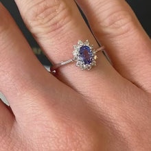Load and play video in Gallery viewer, Tanzanite &amp; Diamond Ring - E602
