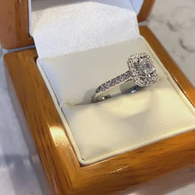 Load and play video in Gallery viewer, Diamond Emerald Cut Ring - G773
