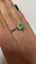 Load and play video in Gallery viewer, Emerald &amp; Diamond Ring - Product Code - R118
