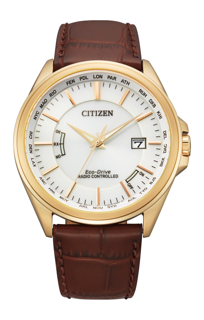 Citizen Men's Eco-Drive WORLD PERPETUAL A‑T Strap Watch - Product Code - CB0253-19A