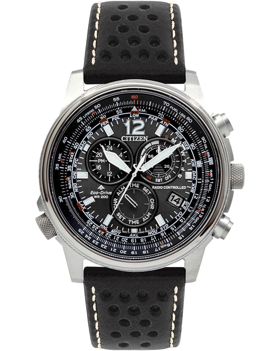 Citizen Men's Eco-Drive PERPETUAL CHRONO A‑T ATOMIC TIMEKEEPING strap Watch - Product Code - CB5860-19E