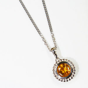 Citrine Pendant Necklace