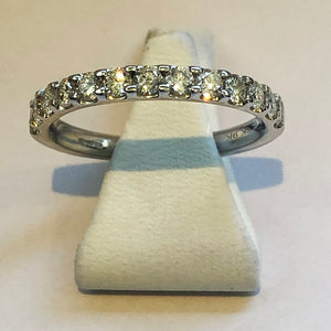 Diamond White Gold Band Wedding Ring