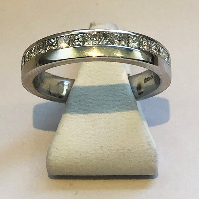 Diamond White Gold Band Wedding Ring