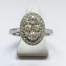 Load image into Gallery viewer, Diamond White Gold Oval Ring

