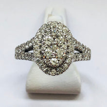 Load image into Gallery viewer, Diamond White Gold Oval Ring Band
