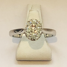 Load image into Gallery viewer, Diamond White Oval Gold Ring Band

