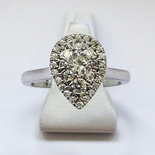 Load image into Gallery viewer, Diamond White Gold Pear Shaped Ring
