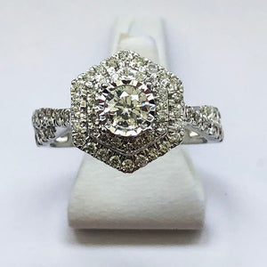 Diamond White Gold One Carat Ring