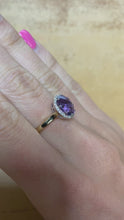 Load and play video in Gallery viewer, Amethyst &amp; Diamond Ring - Product Code - A891
