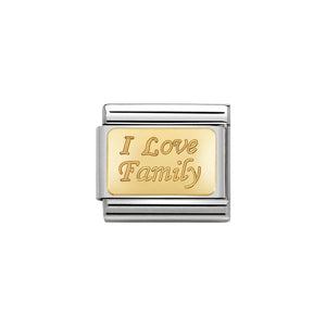 Nomination I Love Family Square - Product Code - 030121-33