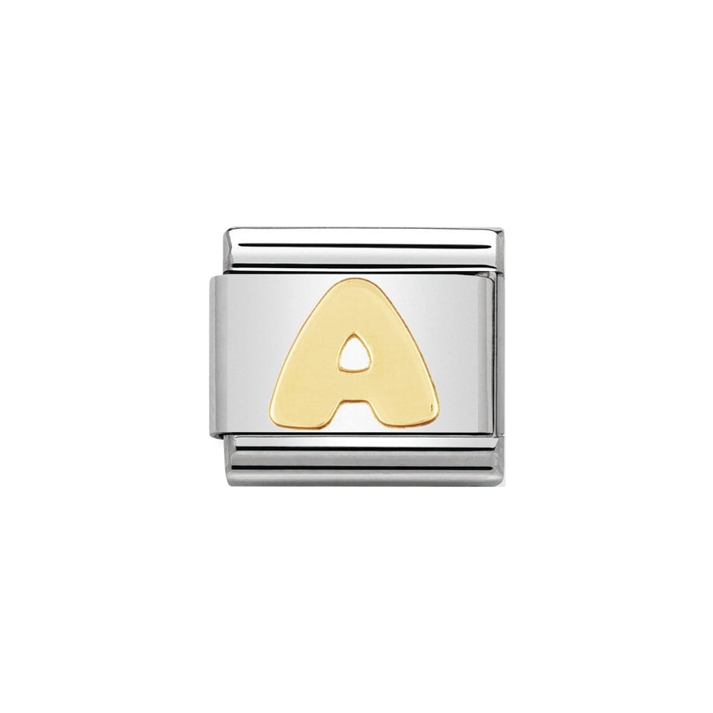 Nomination Yellow Gold Alphabet Charms | A - Z Available Here | Click for All Letters