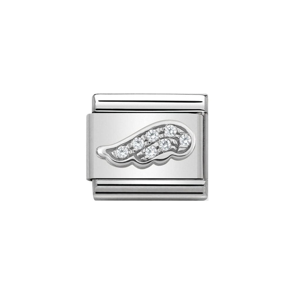 Nomination Silvershine CZ Angel Wing - Product Code - 330304-16