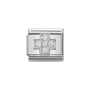 Nomination Silvershine CZ Cross Charm - Product Code - 330304-03