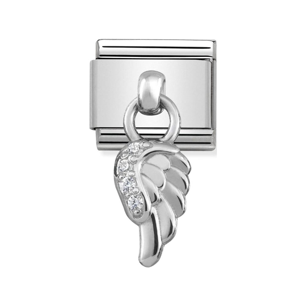 Nomination Silver CZ Wing Drop Charm - Product Code - 331800-06