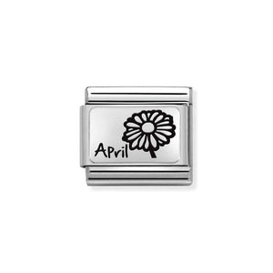 Nomination Silver April Daisy Flower Charm - Product Code - 330112/16