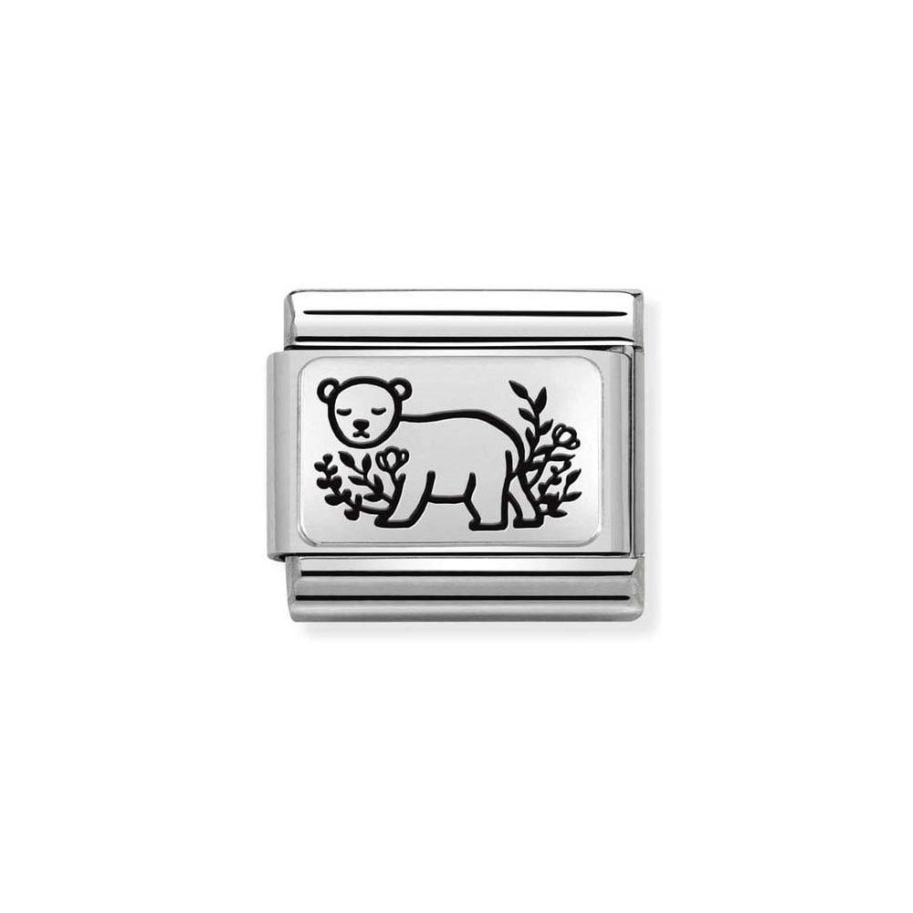 Nomination Silver Bear with Flowers Charm - Product Code - 330111/18