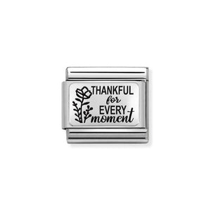 Nomination Silver Thankful For Every Moment Charm - Product Code - 330111/32