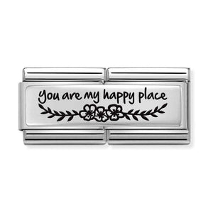 Nomination Silver You Are My Happy Place Double Charm - Product Code - 330711/06