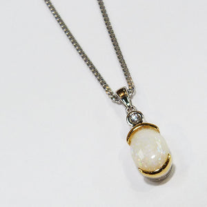 Opal Pearl Necklace Pendant