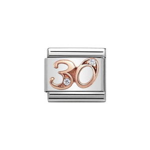 Nomination Rose Gold Stone Set Numbers - CLICK FOR ALL NUMBERS