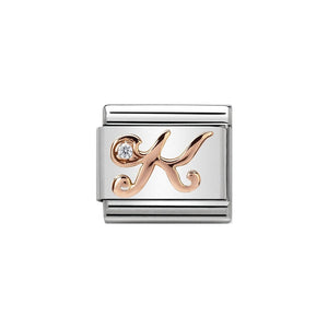 Nomination Rose Gold Alphabet Charms | A - Z Available Here | Click for ALL Letters