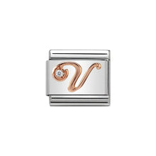 Load image into Gallery viewer, Nomination Rose Gold Alphabet Charms | A - Z Available Here | Click for ALL Letters
