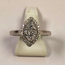 Load image into Gallery viewer, Diamond White Gold Designer Oval Ring - Product Code - R84
