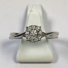 Load image into Gallery viewer, Diamond White Gold Cross Over Ring - Product Code - G486
